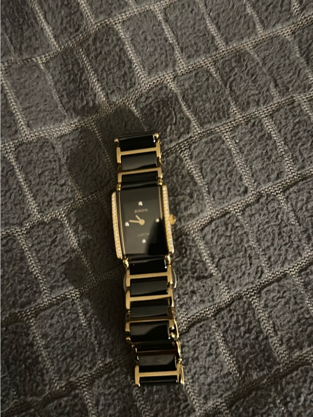 Rado Black and Gold Ceramic Bracelet Watch